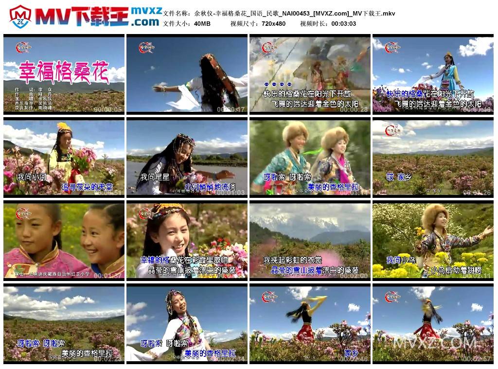 余秋仪-幸福格桑花_国语_民歌_NAI00453